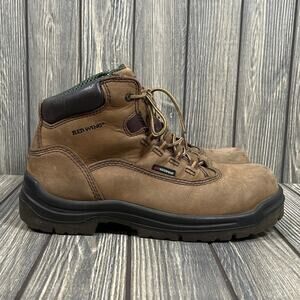 Red Wing Women King Toe Safety Work Boots 2340 Construction‎ Size 9 Tan Outdoor